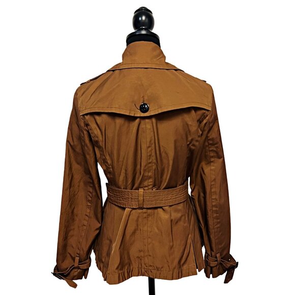 Express Trench Double Breasted Peacoat Long Sleeve Mid-Length Windbreaker Jacket - Picture 5 of 11